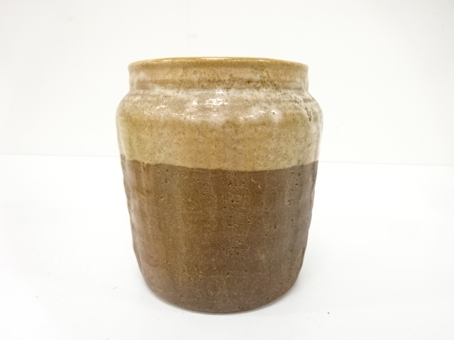  大樋焼　大樋長楽造　水指